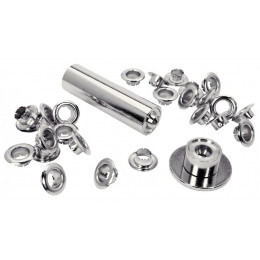 Lot De 25 Oeillets Acier Diam.6 Rapid