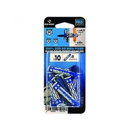 Lot De 10 Chevilles Et Vis Couleur Red Head, Diam.8 Mm X L.50 Mm