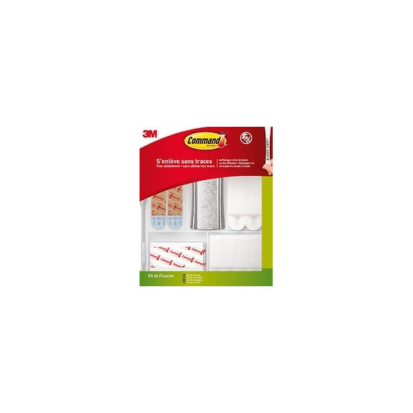 Lot De 48 Languettes Adhésives Multi-usages Command, Blanc