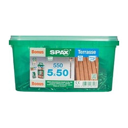 Lot De 550 Vis Terrasse Inox Tête Cylindrique Étoile Spax, Diam.5 Mm X L.50 Mm