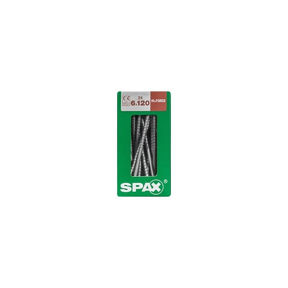 Lot De 24 Vis Acier Tête Fraisée Bombée Torx Spax, Diam.6 Mm X L.120 Mm