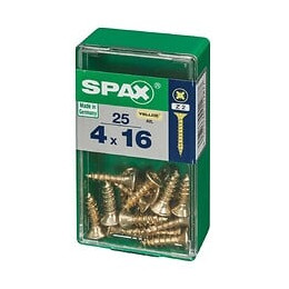 Lot De 20 Vis Acier Tête Fraisée Pozidriv Spax, Diam.3.5 Mm X L.16 Mm