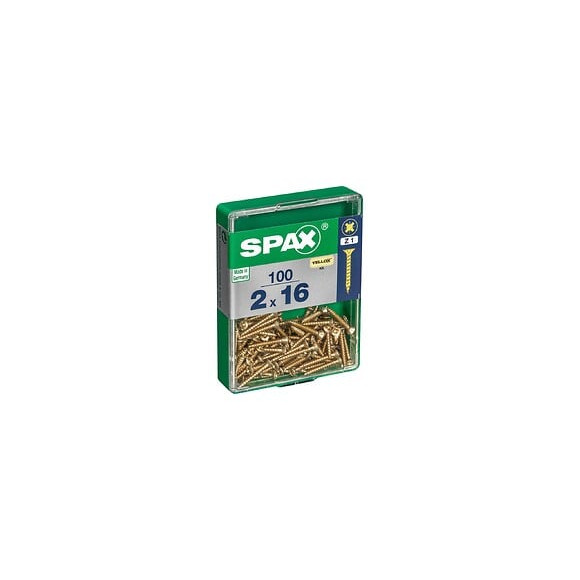 Lot De 100 Vis Acier Tête Fraisée Pozidriv Spax, Diam.2 Mm X L.16 Mm