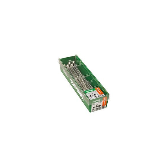 Lot De 20 Vis Acier Tête Fraisée Torx Spax, Diam.6 Mm X L.140 Mm