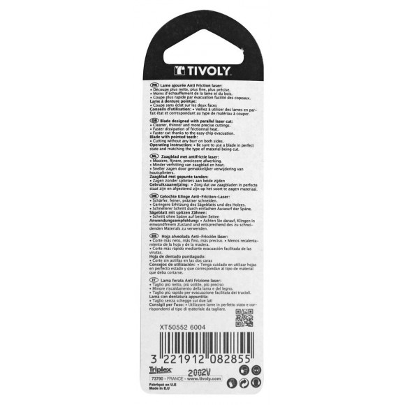 Lot De 2 Lames Bois Tivoly