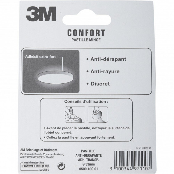 Lot De 4 Pastilles En Plastique 3m