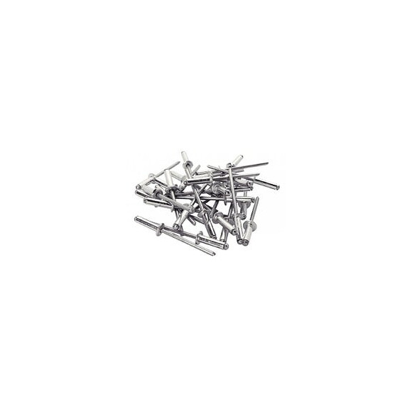 Lot De 100 Rivets Aluminium Diam.4 X H.12 Mm Rapid