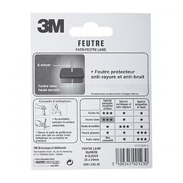 Lot De 4 Patins En Feutre 3m