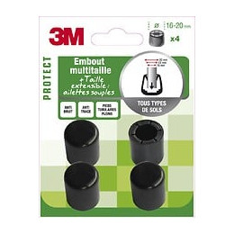 Lot De 4 Embouts En Plastique 3m