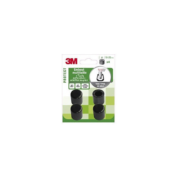 Lot De 4 Embouts En Plastique 3m