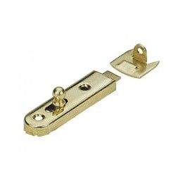 Lot De 2 Verrous À Poussoir Acier Hettich, L.50 X L.13 Mm