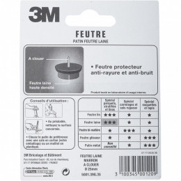 Lot De 4 Patins En Feutre 3m