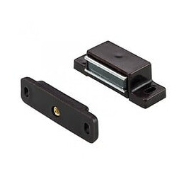 Lot De 4 Loqueteaux Magnétiques Plastique Hettich, L.14.5 X L.45.3 Mm