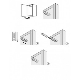 Lot De 4 Amortisseurs Plastique Pour Meuble, L.53 X L.13 Mm