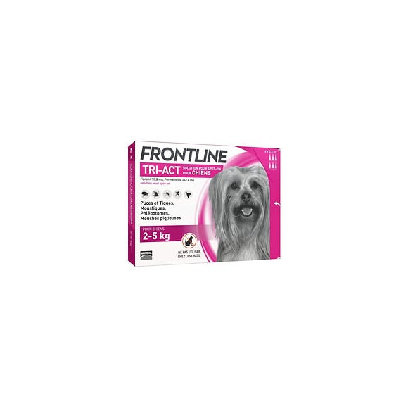 Frontline Tri-act 2-5kg - 6 Pipettes