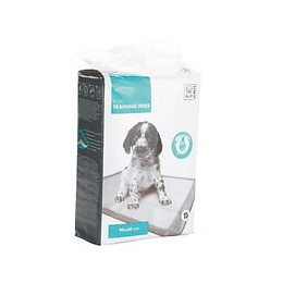 Mpets Tapis Educateur Puppy Training Pads - Pour Chiot - 15pcs - Blanc