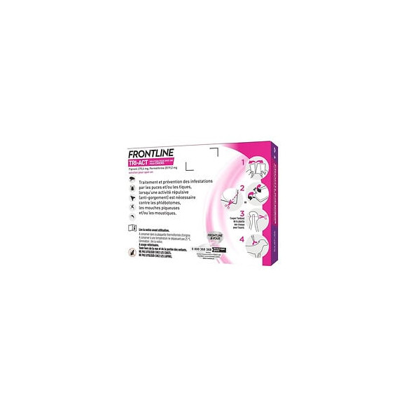 Frontline Tri-act 20-40kg - 6 Pipettes