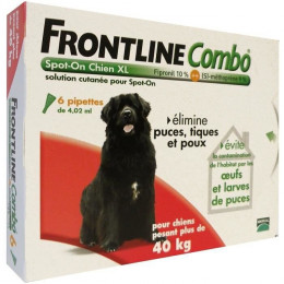Frontline 6 Pipettes Combo - Pour Chien De 40 A 60 Kg