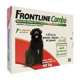 Frontline 6 Pipettes Combo - Pour Chien De 40 A 60 Kg