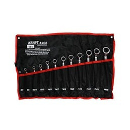 Dcraft - Jeu De Clés À Œil - 12 Clés - Clés À Œil - Noir