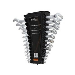 Dcraft - Jeu De Clés Mixtes - 12 Clés - Dimensions De 6 À 22 Mm - Clés Mixtes - Noir