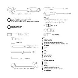 Dtools - Jeu De Clés À Pipes + Douilles - 216 Pcs - Coffret Clés Et Douilles 1/2", 1/4", 3/8" - Matière Crv - Rouge