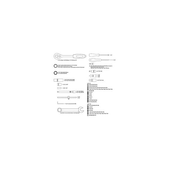 Dtools - Jeu De Clés À Pipes + Douilles - 216 Pcs - Coffret Clés Et Douilles 1/2", 1/4", 3/8" - Matière Crv - Rouge
