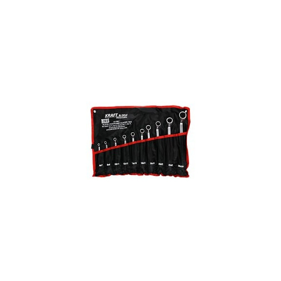 Dcraft - Jeu De Clés À Œil - Pochette Avec 10 Clés - Clés À Œil - Noir