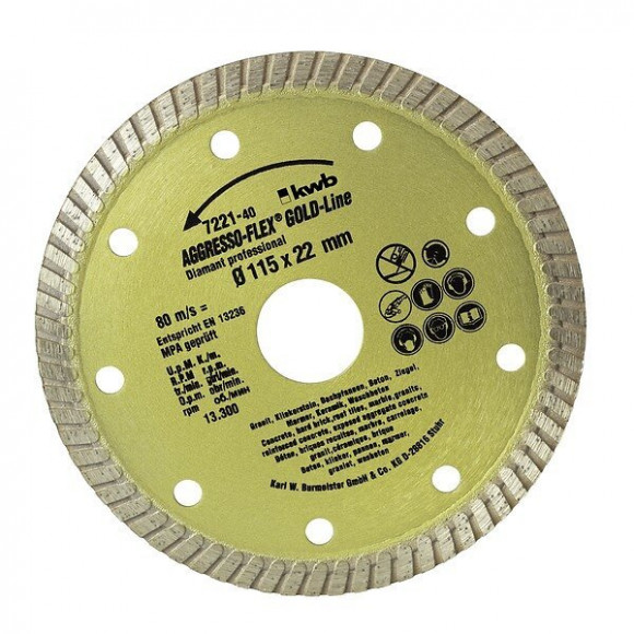 Disque Diamant Gold Line 115 À Jante Continue