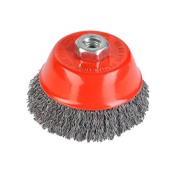 Brosse Métallique Rotative Soucoupe Ø 100 Mm Pour Meuleuse