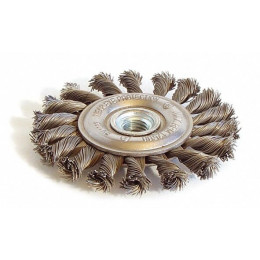 Brosse Métallique Plate Mèches Torsadées 125 Mm