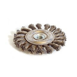 Brosse Métallique Plate Mèches Torsadées 125 Mm