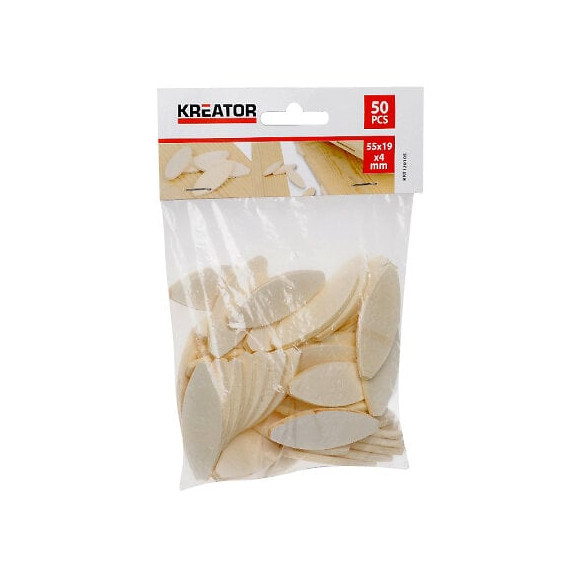 Lot De 50 Lamelles Bois 60 X 23 X 4 Mm