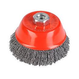 Brosse Métallique Rotative Soucoupe Ø 100 Mm Pour Meuleuse