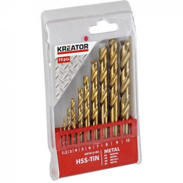 Coffret De 10 Forets À Métaux Hss Titane