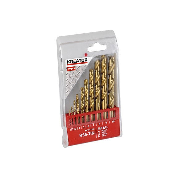 Coffret De 10 Forets À Métaux Hss Titane