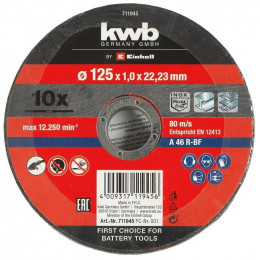 Lot De 10 Disques À Tronçonner 125mm