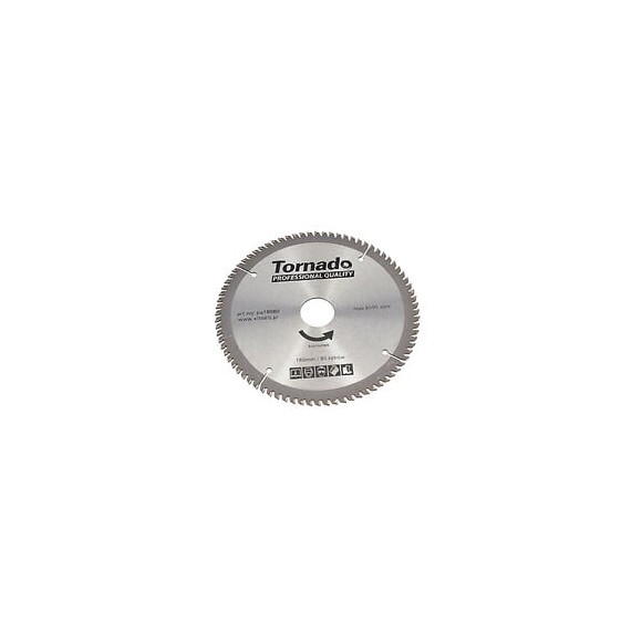 Disque Scie Circulaire 180 Mm D'aluminium, 80 Dents
