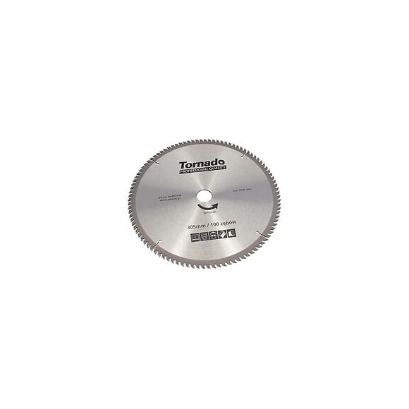 Disque Scie Circulaire 305mm Aluminium, Les Dents 100