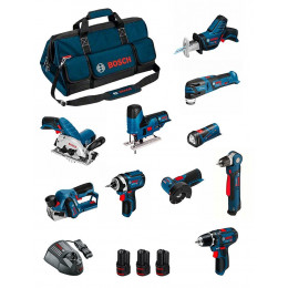 Bosch Kit Bmkb10-28dd3 (gsr12v-15+gdr12v-105+gks12v-26+gws12v-76+gst12v-70+gop12v-28+gsa12v-14+gwb12v-10+gli12v-80+gho12v-20)