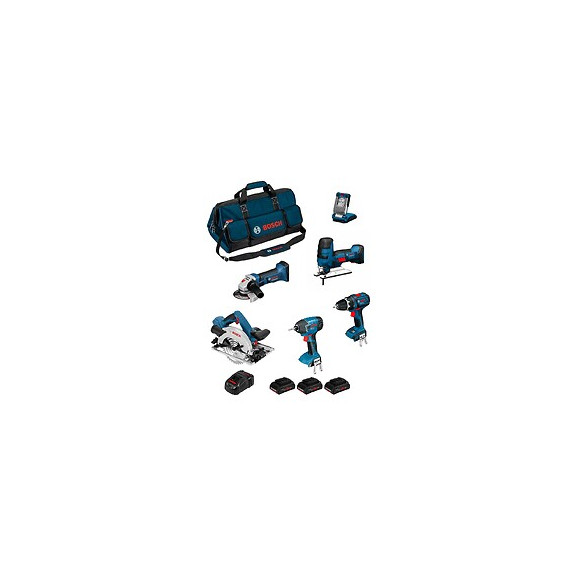 Bosch Kit Psb6m3dp (gws 18-125 V-li+gsb 18 V-li+gst 18v-li S+gdr 18v-li+gks 18v-57g+glivariled+ 3x40ah+gal1880cv+hdbag)