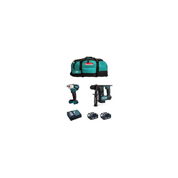 Makita Kit Mk213 (dtw285 Dhr171 2 X 5,0 Ah Dc18rc Lxt600)