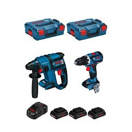 Bosch Kit Gsr 18v-60c Gbh 18v-ec (3 X 4,0 Ah Procore Gal1880cv 2 X L-boxx 136)
