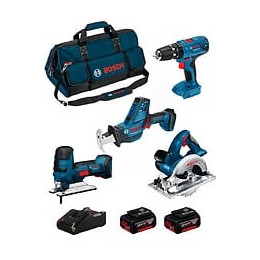 Bosch Kit 18v Bk403bag (gsa 18 V-li C Gst 18 V-li S Gks 18 V-li Gsb 18v-21 2 X 4,0 Ah Gal18v-40 Sac)