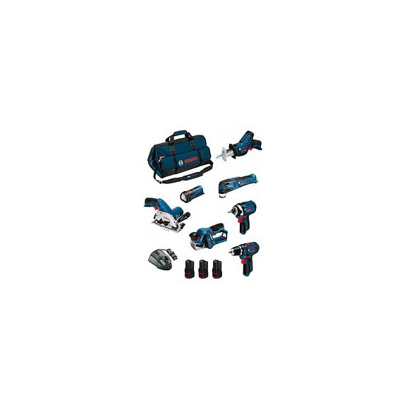 Bosch Kit Bmkb7-28dd3 (gsr 12v-15+gdr 12v-105+gks 12v-26+gop 12v-28+gsa 12v-14+gli 12v-80+gho 12v-203x2,0ahgal1230cvhdbag)