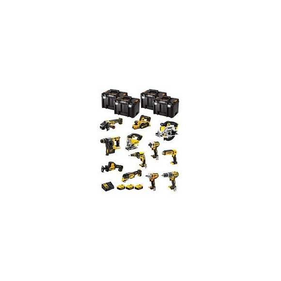 Dewalt Kit Dwk1200t (dcd796+dch273+dcg405+dcf887+dcf894+dcs331+dcs391+ Dcs355+dcp580+dcs369+dcl050+dcf620+3x5,0ah+dcb115)