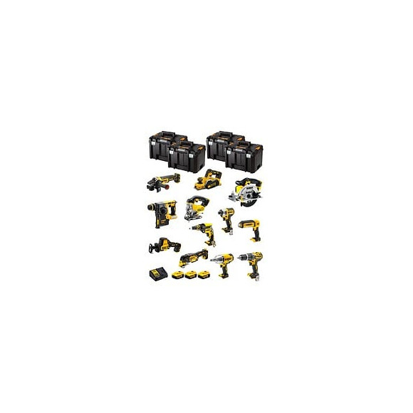 Dewalt Kit Dwk1202t (dcd796+dch273+dcg405+dcf887+dcf899h+dcs331+dcs391+ Dcs355+dcp580+dcs369+dcl050+dcf620+3x5,0ah+dcb115+4xtvi