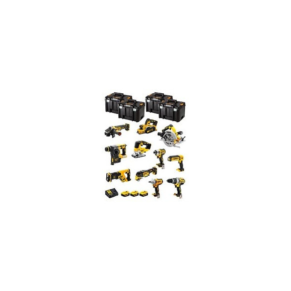 Dewalt Kit Dwk1101t (dcd996+dch273+dcg405+dcf887+dcf894+dcs334+dcs570+ Dcs355+dcp580+dcs367+dcl050+ 3x5,0ah Dcb115+4xtstak Vi)