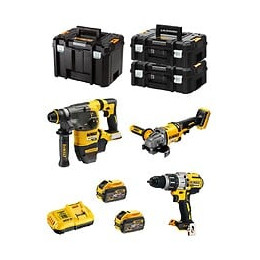 Dewalt Kit Fvk381x2hd-qw 54v/18v (dch333 Dcd996 Dcg414 2 X 9,0 Ah Dcb118 2 X Tstak Ii Tstak Vi)