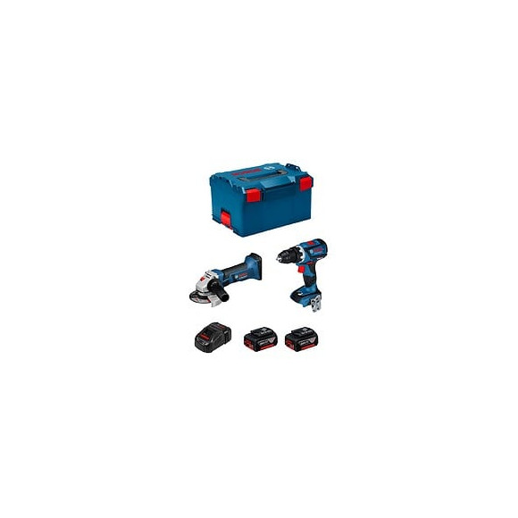 Bosch Kit Gsr 18v-60c Gws 18-125 V-li (2 X 3,0ah Gal1880cv L-boxx 238)